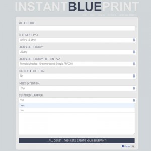 Instant Blue Print