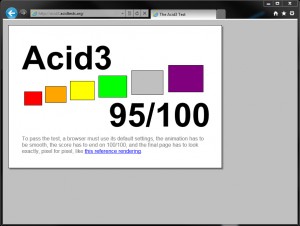 IE 9 Beta - Acidtest 3 IE 9 Beta - Acidtest 3