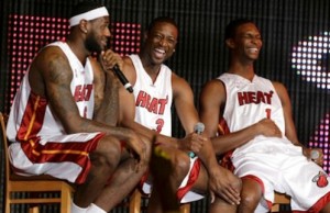 James, Wade et Bosh